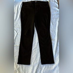NYDJ Sheri Black Slim Straight Leg Style#bMPXBSS2336 , Black, Size 14 (EUC)